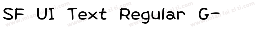 SF UI Text Regular G字体转换